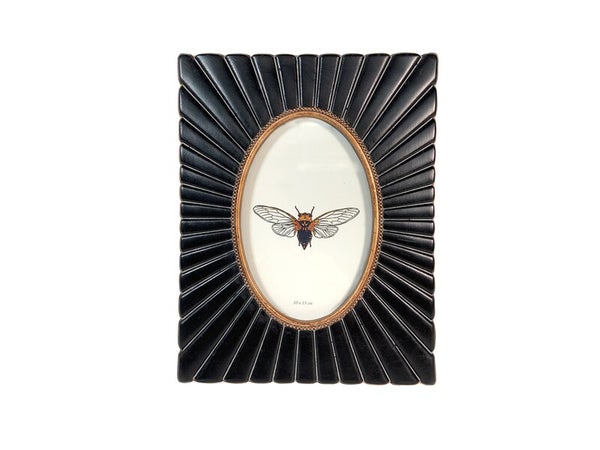 Cadre Ovale, H.15 x l.10 cm noir, EMDE DUMONT