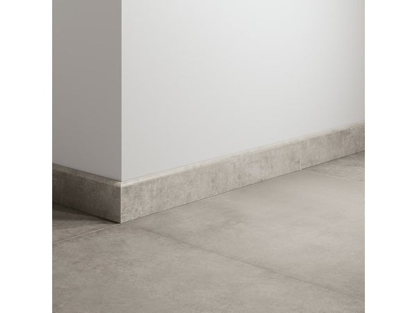 Lot de 2 plinthes Béton gris n°05, l. 8 x L. 60 cm, Ep.9 mm