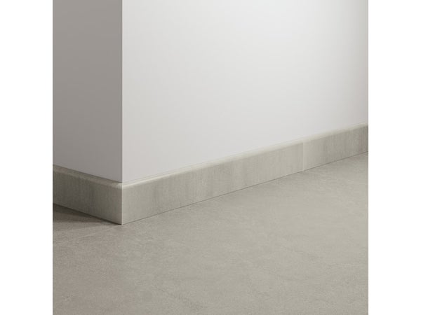 Lot de 2 plinthes Béton gris moyen n°26, l. 8 x L. 60 cm, Ep.9 mm