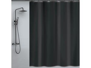 Rideau de douche 180 x 200 cm noir MSV