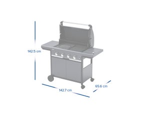 Barbecue au gaz Select 4 EXS gris, CAMPINGAZ