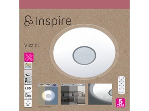 Plafonnier led, 4990 lumens, variation de blancs, Vizzini, INSPIRE D.56