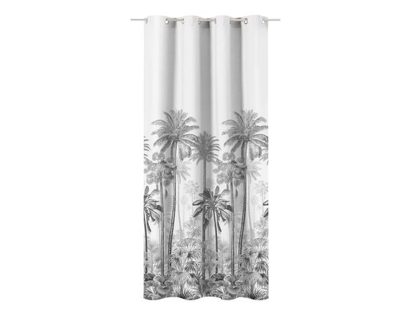 Rideau tamisant INSPIRE Jungle 140 x 280 cm, white o khol 1 blanc gris