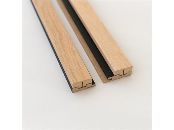 Lot de 2 profils de finition pour panneaux MDF 2500X41X20 mm