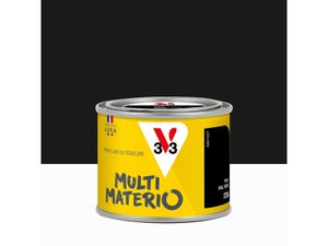 Peinture extérieure bois, fer, plastique V33 noir mat 125ml