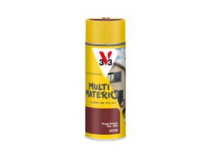 Bombe de peinture Multimaterio V33 rouge basque satine 400 ml