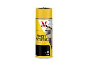 Bombe de peinture Multimaterio V33 noir mat 400 ml