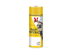 Bombe de peinture Multimaterio V33 blanc satine 400 ml