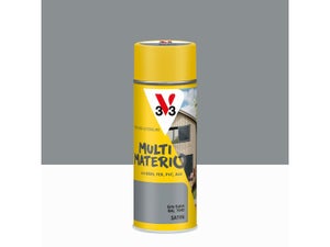 Bombe de peinture Multimaterio V33 gris galet satine 400 ml