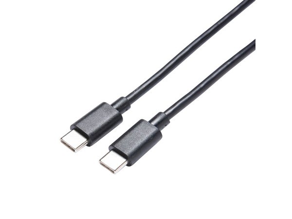 Câble USB C/USB C, 0.2m, noir, LEXMAN