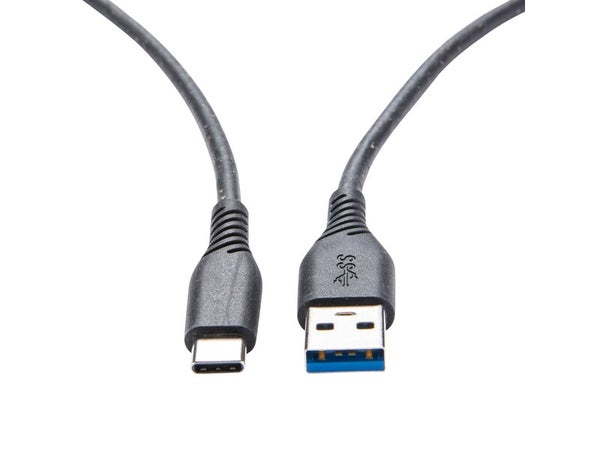 Câble éco-conçu USB A/USB C, 2m, noir, LEXMAN