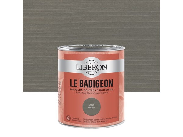 Badigeon LIBERON gris fusain mat 0.75 l