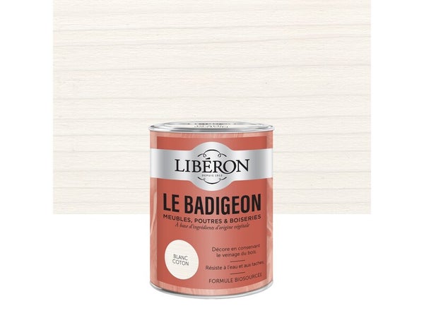Badigeon LIBERON blanc coton mat 250 ml