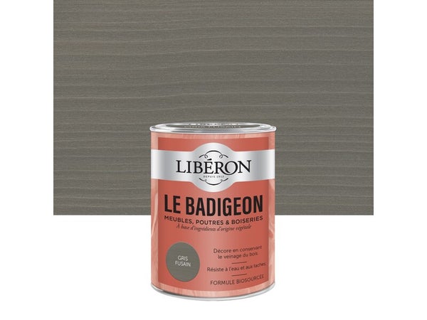 Badigeon LIBERON gris fusain mat 250 ml