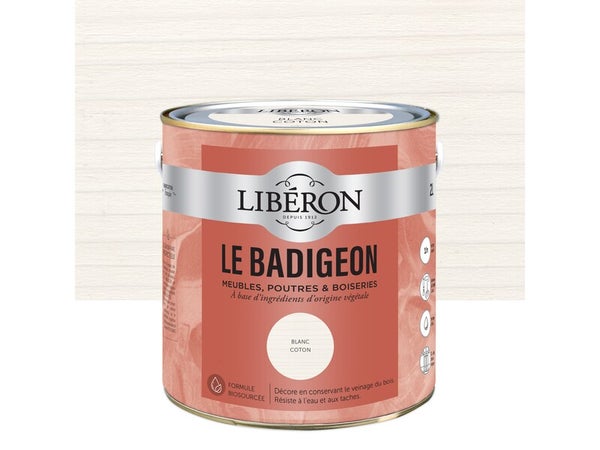 Badigeon LIBERON blanc coton mat 2 l