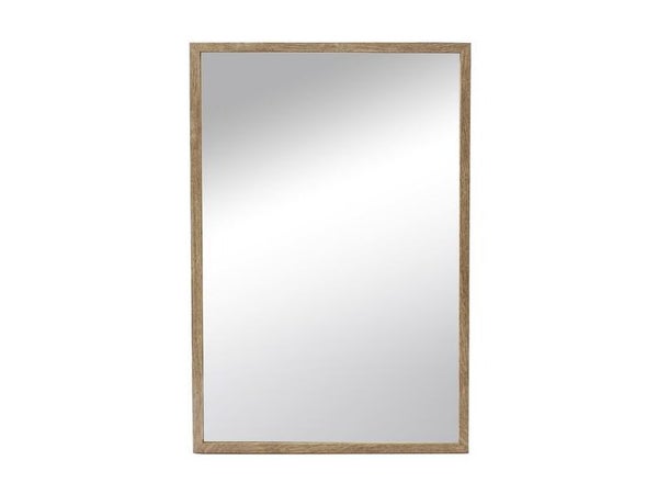 Miroir rectangulaire Milo chêne clair, l.42 x H.62 cm
