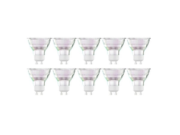 Lot de 10 ampoules led réflecteur GU10, 450lm = 50W, blanc neutre, LEXMAN