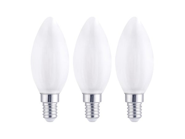 Lot de 3 ampoules led à filament  E14, 806Lm = 5.9W, LEXMAN