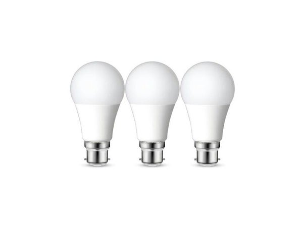 Lot de 3 ampoules led, plastique, B22, 1521lm = 100W, blanc neutre, LEXMAN