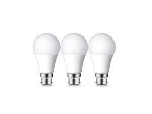 Lot de 3 ampoules led, plastique, B22, 1521lm = 100W, blanc chaud, LEXMAN