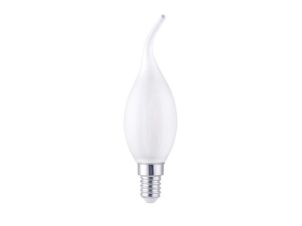 Ampoule led flamme coup de vent e14 3,4w=40w 470lm depoli 2700k LEXMAN