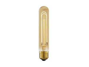 Ampoule led déco, filament carbone, tube, E27, 500lm, blanc très chaud, LEXMAN