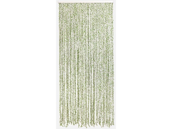 Rideau de porte décoratif en papier polyester samana, MOREL, l.90 x H.200 cm vert