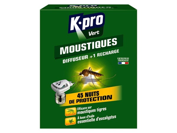 Diffuseur et recharge anti-moustiques liquide,  K.PRO