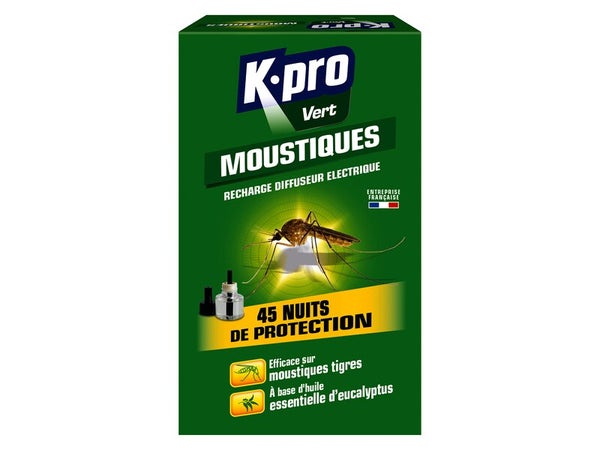 Recharge anti-moustiques liquide, K.PRO VERT