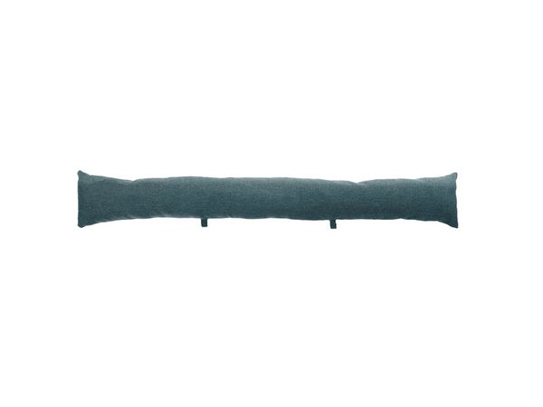 Coussin bas de porte Chambray, vert l.12 x H.12 cm