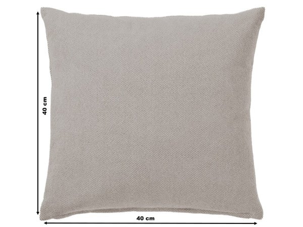 Coussin pillow soft, polycoton, l.40 x H 40 cm, taupe moon 4, NATERIAL
