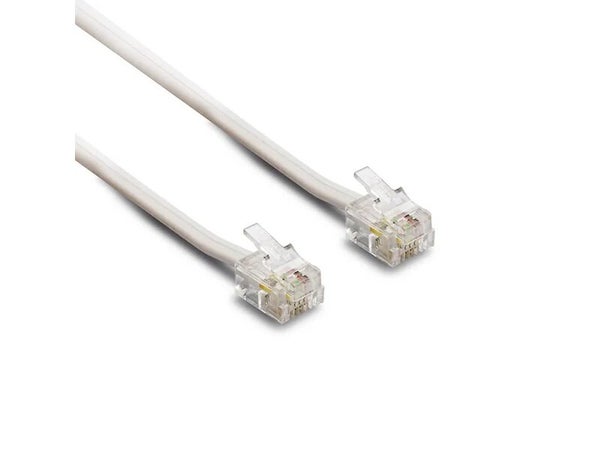 Câble téléphonique RJ11 pour modem, contacts dorés 10 m