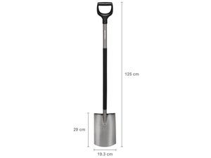 Bêche à bêcher acier trempé FISKARS manche acier L.98 cm