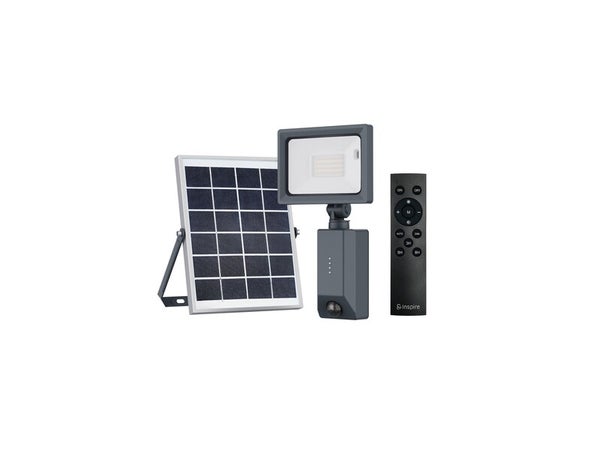 PROJECTEUR EXTERIEUR SOLAIRE YONKERS DETECTION 1000LM 4000K IP54 NR INSPIRE