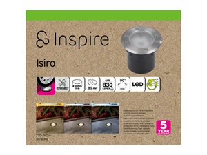 Spot encastre exterieur isiro led d10 changement blancs ip65 inspire