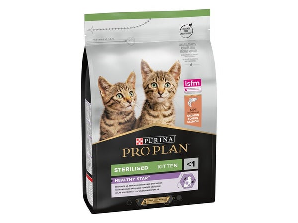 Croquette chaton sterilise proplan healthy start saumon 3kg