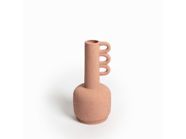 Vase en céramique, Terra Cotta, diam.12 x H.25 cm