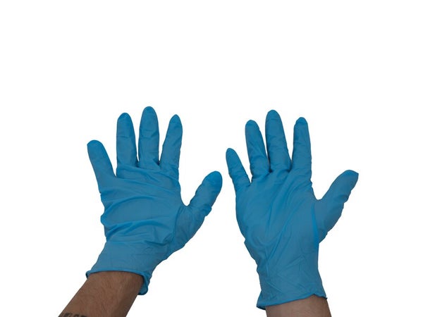 10 gants tactile pour les travaux ménagers nitrile, T 7 DEXTER