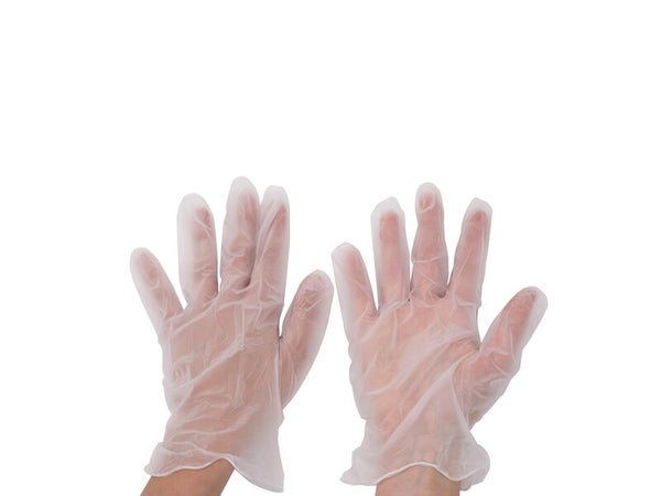 100 gants tactile pour les travaux ménagers pvc, T 9
