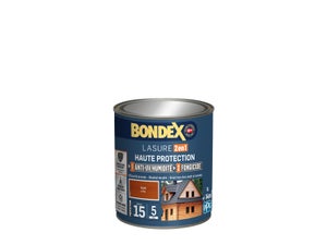 Lasure BONDEX 2en1 haute protection 5 ans teck satiné 1 L