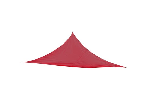 Voile d'ombrage triangulaire, L.360 x l.360 cm, rouge carmen