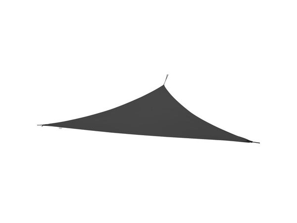 Voile d'ombrage triangulaire, L.360 x l.360 cm, gris anthracite