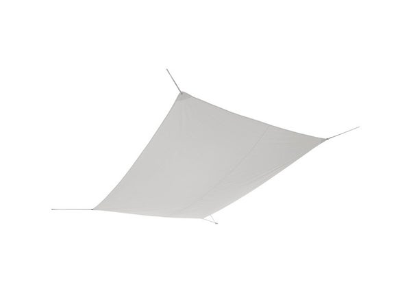 Voile d'ombrage rectangulaire, L.400 x l.295 cm, blanc