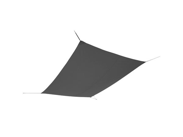 Voile d'ombrage rectangulaire, L.400 x l.295 cm, gris anthracite