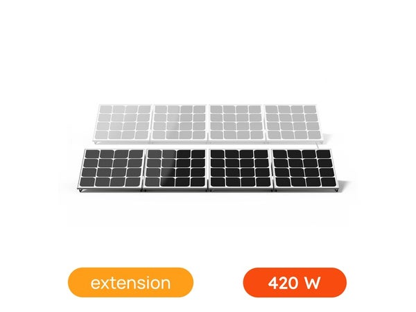 Panneau solaire Beem Energy, kit d'extension, installation au sol, 420 watts