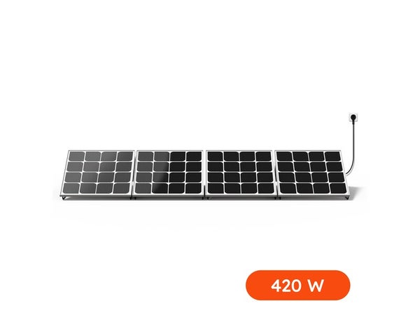Panneau solaire Beem Energy, kit de démarrage, installation au sol, 420 watts