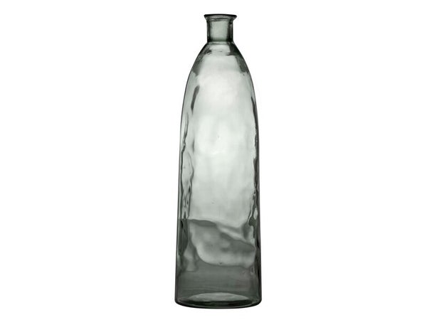 Vase bouteille verre Cocoa, fumé l.26 x H.81 cm
