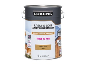 Lasure LUXENS Conditions extrêmes 12 ans chêne clair brillant 5 litres