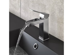 Mitigeur lavabo chrome brillant, SENSEA Studio cascade M