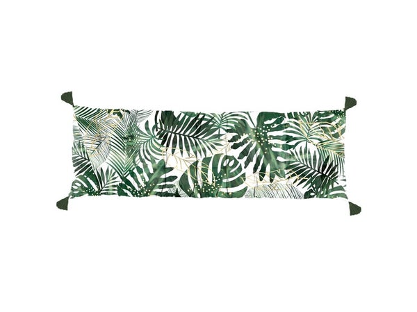 Futon de banc imprimé Jungle Forest, l.30 x L.120 x H.10 cm